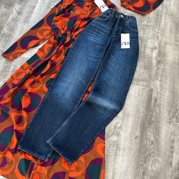 Zara Woman Jeans, Straight Fit - High Rise Size XS - Picture 4 of 8